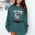 This Is My Book Character Costume Reading Book Lover Comfort Colors Sweatshirt Chalky Mint