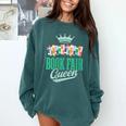 Book Fair Queen Literature School Book Fair Event Comfort Colors Sweatshirt Chalky Mint