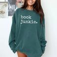 Book Junkie Reading Shirts Comfort Colors Sweatshirt Chalky Mint