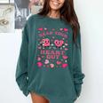 Book Lover Read Your Heart Out Teacher Valentines Comfort Colors Sweatshirt Chalky Mint