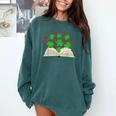 Book With Shamrocks Librarian Saint Patrick's Day Kids Comfort Colors Sweatshirt Chalky Mint Book With Shamrocks Librarian Saint Patrick's Day Kids Comfort Colors Sweatshirt Chalky Mint