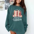 All Booked For Valentines Book Lovers Hearts Comfort Colors Sweatshirt Chalky Mint