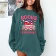 Books Are My Valentine Coquette Bow Book Flower Girl Women Comfort Colors Sweatshirt Chalky Mint Books Are My Valentine Coquette Bow Book Flower Girl Women Comfort Colors Sweatshirt Chalky Mint
