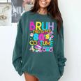 Bruh This Is My 80's Costume Nostalgia Mixtape 80s 90s Party Comfort Colors Sweatshirt Chalky Mint