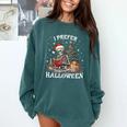 Christmas Outfit I Prefer Halloween Book Reading Skeleton Comfort Colors Sweatshirt Chalky Mint Christmas Outfit I Prefer Halloween Book Reading Skeleton Comfort Colors Sweatshirt Chalky Mint