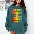 Classic Retro Gaming Nostalgia Comfort Colors Sweatshirt Chalky Mint