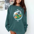 Clownfish Anemonefish Bubbles Water Frutiger Aero Y2K Style Comfort Colors Sweatshirt Chalky Mint