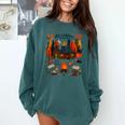 Cozy Reading Cabin Retreat Fall Bookish Autumn Cozy Reader Comfort Colors Sweatshirt Chalky Mint