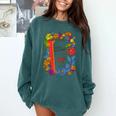Equal Rights Book Flower Resist Feminist LGBTQ Floral Comfort Colors Sweatshirt Chalky Mint