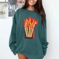 Flames And Lighter Costume For Matchbook Lovers Comfort Colors Sweatshirt Chalky Mint