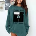 Floppy Disk Computer Nostalgia Fun PC Enthusiast History Comfort Colors Sweatshirt Chalky Mint