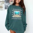Frutiger Aero Aesthetic Tech The Future That Was Promised Comfort Colors Sweatshirt Chalky Mint