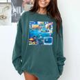 Frutiger Aero Retro Vibes Y2K Retro Grunge Comfort Colors Sweatshirt Chalky Mint