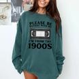 Over The Hill Please Be Patient I'm From The 1900s VHS Comfort Colors Sweatshirt Chalky Mint