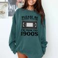 Over The Hill Please Be Patient I'm From The 1900s VHS Premium Tri-Blend Comfort Colors Sweatshirt Chalky Mint Over The Hill Please Be Patient I'm From The 1900s VHS Premium Tri-Blend Comfort Colors Sweatshirt Chalky Mint