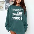 I'm From The 1900s Tee Over The Hill Comfort Colors Sweatshirt Chalky Mint