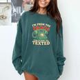 I'm From The 1900s This Is How We Texted Rotary Dial Phone Comfort Colors Sweatshirt Chalky Mint