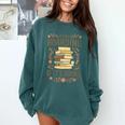 It's Not Hoarding If It's Books Book Lover Graphic Comfort Colors Sweatshirt Chalky Mint