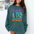 Be Kind Rewind 90s VHS Nostalgia Retro Comfort Colors Sweatshirt Chalky Mint Be Kind Rewind 90s VHS Nostalgia Retro Comfort Colors Sweatshirt Chalky Mint