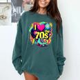 I Love The 70s Retro Cassette Roller Vinyl Nostalgia Vibes Comfort Colors Sweatshirt Chalky Mint I Love The 70s Retro Cassette Roller Vinyl Nostalgia Vibes Comfort Colors Sweatshirt Chalky Mint