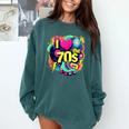 I Love The 70s Retro Cassette Roller Vinyl Nostalgia Vibes Comfort Colors Sweatshirt Chalky Mint I Love The 70s Retro Cassette Roller Vinyl Nostalgia Vibes Comfort Colors Sweatshirt Chalky Mint