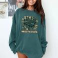 I Miss The Static Retro VHS Nostalgia Art Comfort Colors Sweatshirt Chalky Mint