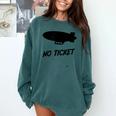 No Ticket Jones 80's Nostalgia Comfort Colors Sweatshirt Chalky Mint