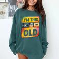 Im This Old Retro 80s 90s VHS Cassette Floppy Disk Nostalgia Comfort Colors Sweatshirt Chalky Mint