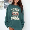 Patience Please I'm From The 1900s Cassette Comfort Colors Sweatshirt Chalky Mint Patience Please I'm From The 1900s Cassette Comfort Colors Sweatshirt Chalky Mint