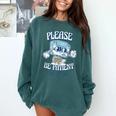Please Be Patient With Me I'm From The 1900s Cassette Retro Comfort Colors Sweatshirt Chalky Mint
