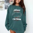 Please Be Patient With Me I'm From The 1900s Classic People Comfort Colors Sweatshirt Chalky Mint
