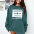 Please Be Patient I'm From The 1900s Cowboy Saying Comfort Colors Sweatshirt Chalky Mint