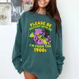 Please Be Patient I'm From The 1900s Dragon Men Women Premium Tri-Blend Comfort Colors Sweatshirt Chalky Mint