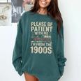 Please Be Patient With Me I'm From The 1900S Raglan Baseball Tee Comfort Colors Sweatshirt Chalky Mint