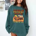 Please Be Patient I'm From The 1900s Retro Pixel Art Comfort Colors Sweatshirt Chalky Mint