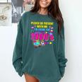 Please Be Patient With Me I'm From The 1900s Retro Vibes Comfort Colors Sweatshirt Chalky Mint
