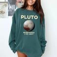 Pluto Never Forget 1930-2006 Planet Space Science Nostalgia Premium Tri-Blend Comfort Colors Sweatshirt Chalky Mint