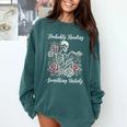 Probably Reading Something Unholy Book Lovers Comfort Colors Sweatshirt Chalky Mint