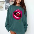 Rainbow Lips With a Cherry In The Mouth 80s Nostalgia Premium Tri-Blend Comfort Colors Sweatshirt Chalky Mint Rainbow Lips With a Cherry In The Mouth 80s Nostalgia Premium Tri-Blend Comfort Colors Sweatshirt Chalky Mint
