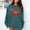 Read Your Heart Out Valentine Teacher Bookworm Lover Comfort Colors Sweatshirt Chalky Mint