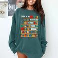 Reading Shirt There Is No Such Thing As Too Many Books Comfort Colors Sweatshirt Chalky Mint