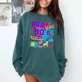 Retro 1980s 80's Baby 1990s 90's Made Me Nostalgia Birthday Premium Tri-Blend Comfort Colors Sweatshirt Chalky Mint