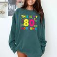 Retro 80's Costume 80s Nostalgia Party Comfort Colors Sweatshirt Chalky Mint