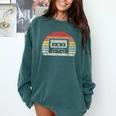 Retro Cassette Tape 80s 90s Nostalgia Comfort Colors Sweatshirt Chalky Mint