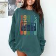 Retro Nineties Style Audio Tape Nostalgia Year 1990 Premium Tri-Blend Comfort Colors Sweatshirt Chalky Mint