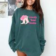 Rowdy 'Bout Books Cowboy Lovers Comfort Colors Sweatshirt Chalky Mint