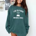 I Like Sci-Fi Books And Maybe 3 People Comfort Colors Sweatshirt Chalky Mint