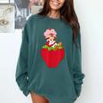 Strawberry Shortcake Sitting On Strawberry Retro Nostalgia Comfort Colors Sweatshirt Chalky Mint Strawberry Shortcake Sitting On Strawberry Retro Nostalgia Comfort Colors Sweatshirt Chalky Mint
