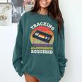 Tracking Adjustments Required Nostalgia VHS Retro Tape Comfort Colors Sweatshirt Chalky Mint