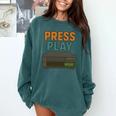 VHS Cassette Retro Analog Nostalgia Theme Comfort Colors Sweatshirt Chalky Mint